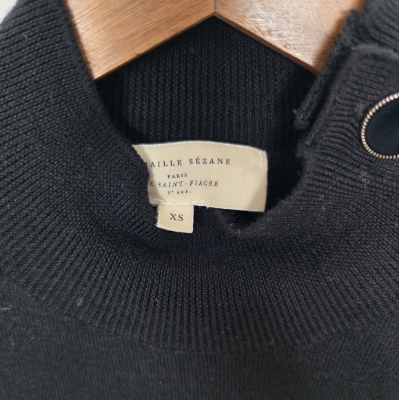 Sezane Jacon Jumper Merino Wool Long Sleeve Sweater Size XS - Picture 7 of 7